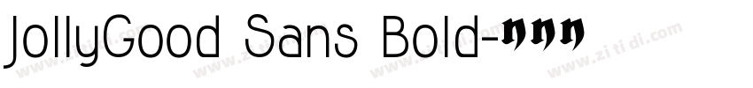 JollyGood Sans Bold字体转换